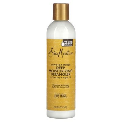 SheaMoisture Raw Shea Butter, Deep Moisturizer Detangler, 8 fl .